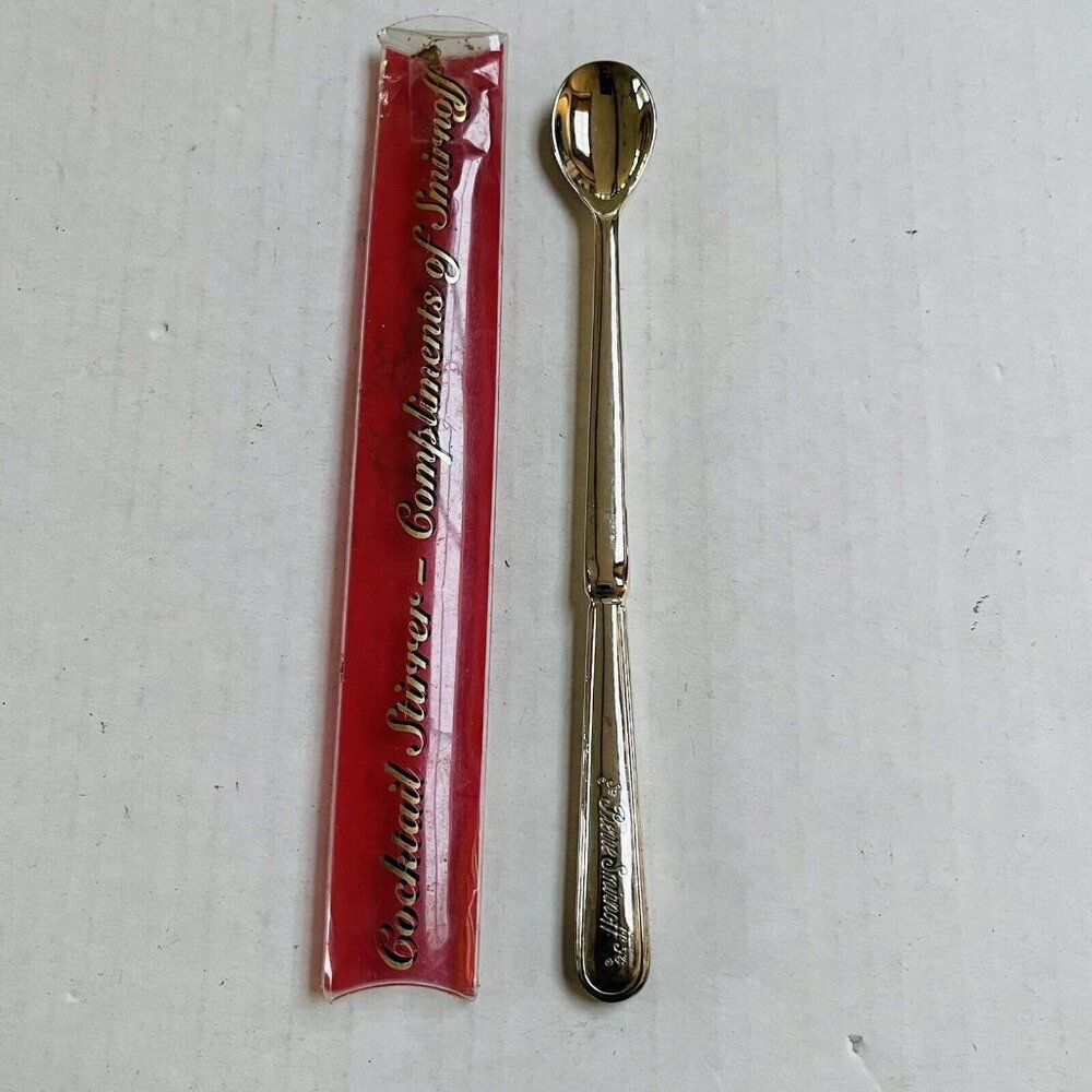Pierre Smirnoff Cocktail Stirrer Original Sleeve 1990s Vintage Party Collectible